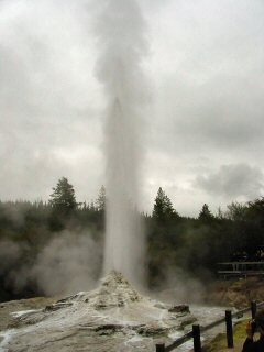 Geysir in Aktion