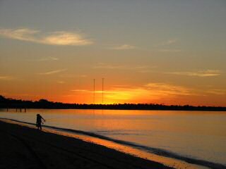 Sonnenuntergang in Hervey Bay